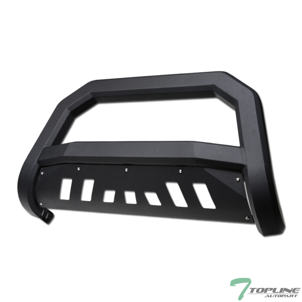 Topline For 2014-2019 Toyota Highlander AVT Bull Bar Grille Guard - Matte Black