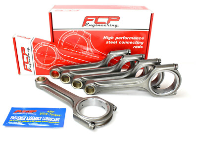 FCP FORGED STEEL X-BEAM CONNECTING RODS 159mm FOR AUDI 2.2T->2.5 2.6 20V STROKER