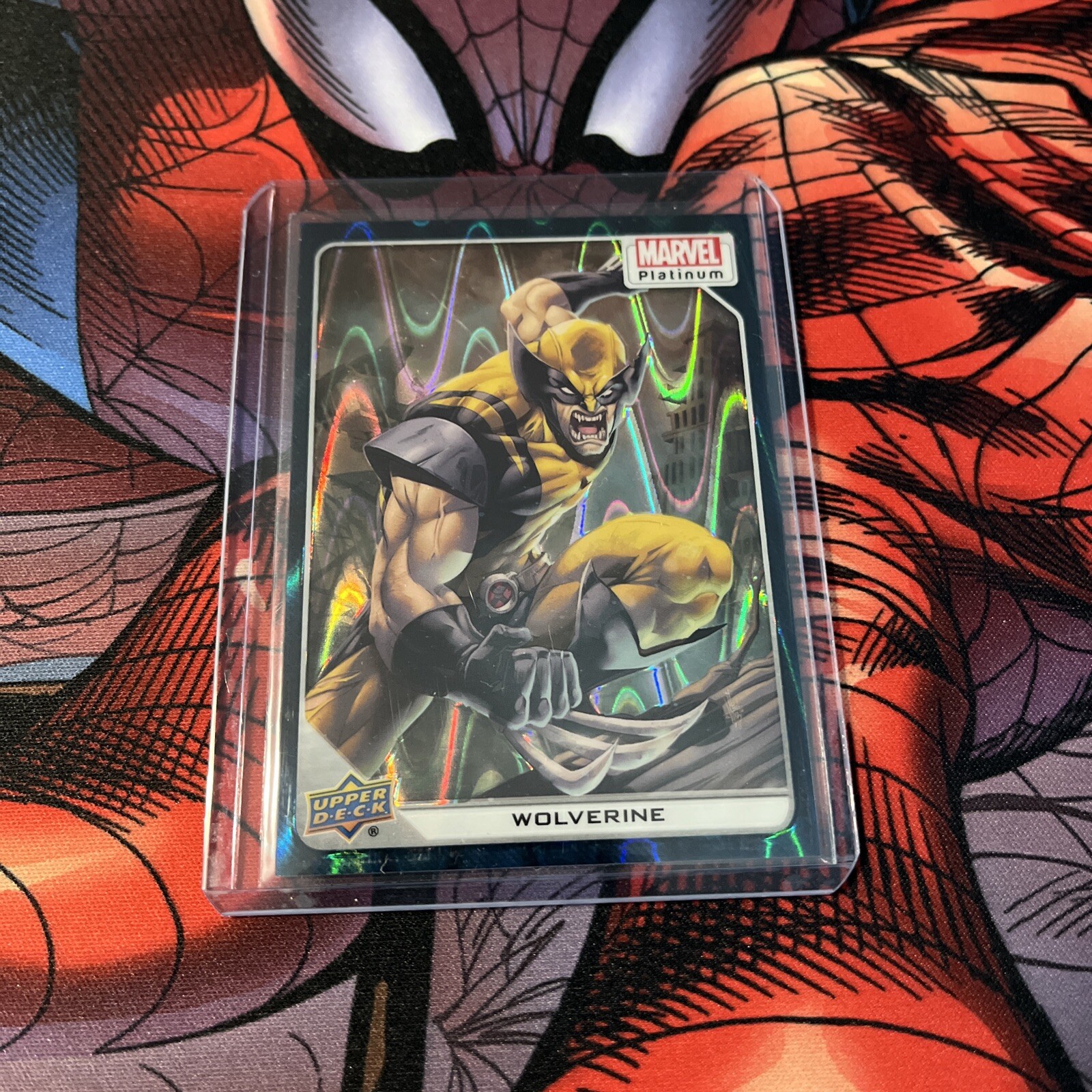 2023 Upper Deck Marvel Platinum #87 Wolverine Teal Wave /799 Parallel Card