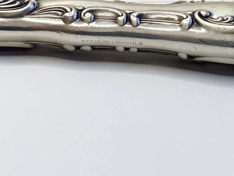 Vtg Birks & Sons Montreal Sterling Silver Pompadour Pie / Cake Serving