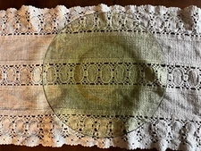 Fire and Light recycled glass dinner plate - Olive