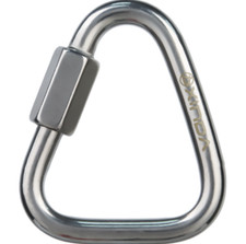 Stainless Steel Triangular Climbing Carabiner Connection Buckle Ring Safety Lock