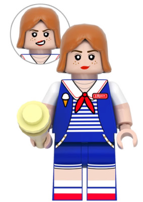 Stranger Things Maya Hawke Robin Buckley Scoops Ahoy Figur mit 2 Gesichtern