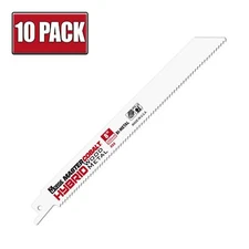8" x .050" 10/14 TPI Master Cobalt Hybrid Bi-Metal Recip Saw Blades - 10 Pack