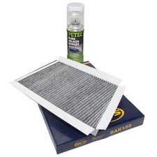 Innenraumfilter SAK158 + Klima Reiniger für Mercedes Benz C Klasse W203 CLC CLK