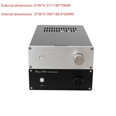 Full Aluminum DAC AMP DIY HiFi Power Amplifier Audio Vent Case Size 190*70*311mm