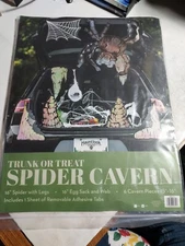 Hauntlook Trunk or Treat: Spider Cavern 13pc Car Trunk Halloween Monster Decor