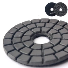 4" Diamond Black Glazing Final Buffing Pad for granite marble bring shiny result