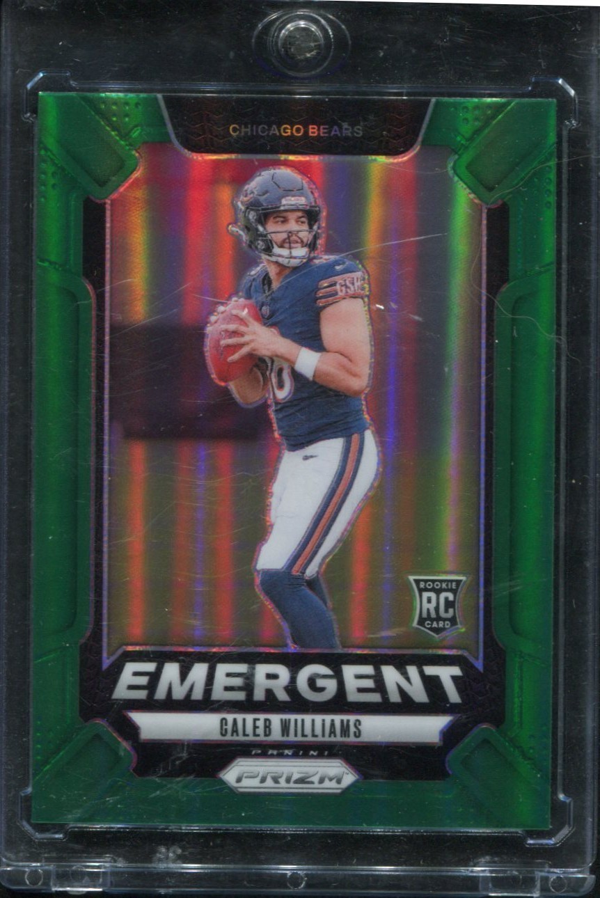2024 Panini Prizm - Emergent Caleb Williams #1 Green Prizm (RC)