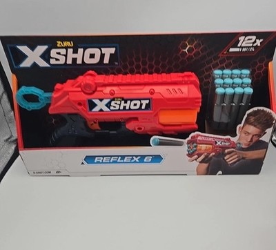ZURU X-Shot Excel Double Reflex 6 Foam Dart Blaster with 12 Dart New