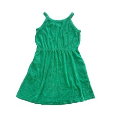 Hanna Andersson Green Terry Beach Dress size 12