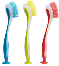 Dish Scrubber Brushes Assorted Colors Dishwashing Brush with Soft Long Handle Sc