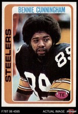 1978 Topps #371 Bennie Cunningham Steelers RC Clemson 8 - NM/MT