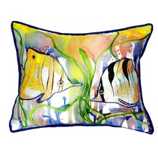 Betsy Drake Angel Fish Extra Large 20 X 24 Indoor Outdoor Pillow