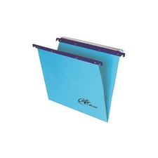 Cartelle sospese orizzontali per cassetti Linea Joker 33 cm fondo V - blu conf.