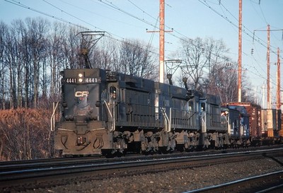 CR 4441 E44 and one more plus caboose, Gunpowder MD 1980 8.5 x 11 Photo
