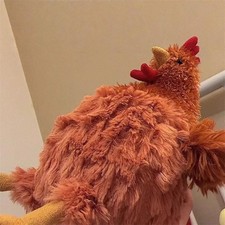 1Pcs Simulation Funny Plush Chicken Toys Cute Soft Stuffed Chicken Decor
