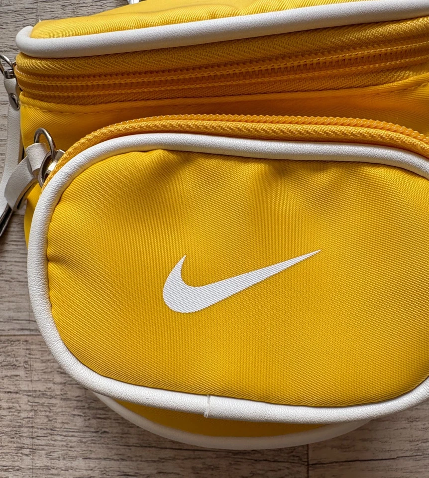 Nike Yellow Adjustable Sling Crossbody Mini Shoulder Bag Logo RARE FIND - Image 3 of 4