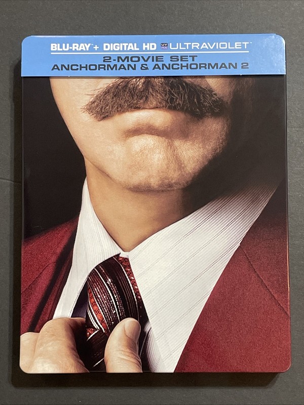 ANCHORMAN 1 & 2 • Blu-Ray SteelBook • Walmart Exclusive