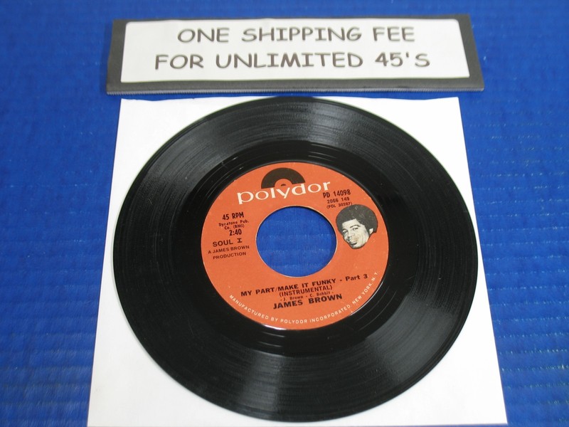 JAMES BROWN -My Part Make It Funky Part 3 / Part 4 - 70s Soul Funk 45 RPM Record