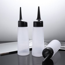 2 Pcs Salon Hair Tool Squeeze Bottle for Coloring Applicator Dye Shampoo