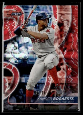 2020 Bowman's Best Red Xander Bogaerts 02/10 Boston Red Sox #7