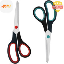 Scissors, 2 Pack 7.5 inch Scissors for Office and Home, Scissors All Purpose ...