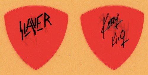Slayer Kerry King Vintage Guitar Pick - 1987 Reign In Blood Tour