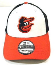 Baltimore Orioles MLB NE Team Classic Flex-Fit Hat~ Black/ White/Orange