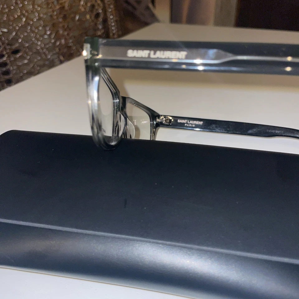 Gafas Saint Laurent SL 622 Gris Habana 005 56 16 145 Nuevas Con Estuche Foto 3 de 4