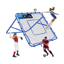 Volleyball Baseball Rebounder Net, Softball Rebounder Pitchback Net Quick Adj...