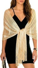 Shawls Wraps for Evening Dresses Metallic Glitter Shawls Scarf