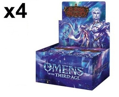 SEALED CASE! 4x Flesh & Blood: Omens of the Third Age Booster Case Presale 6/5
