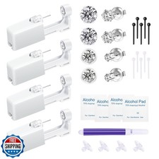 Makalong 4pcs Ear Piercing Kit, Self Ear Piercing Gun, Easy And Safe Ear Pier