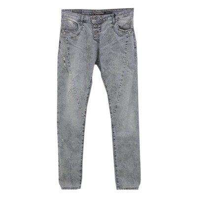  PLEASE Damen Jeans Hose P 78A Boyfriend Button-Fly bluegrey blaugrau 33415