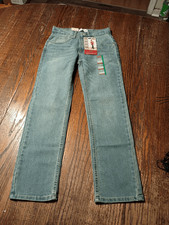 New Boys 10 25x26 Levis Performance 514 Straight Denim Blue Jeans Casual Pants