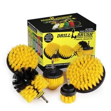 Drill Brush Power Scrubber Attachment Set for Bathroom, Toilet, Tile, Floor, Sho