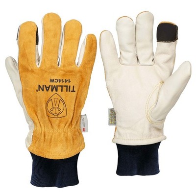 Tillman 1414CW Top Grain/Split Cowhide Back Winter Drivers Gloves, Large
