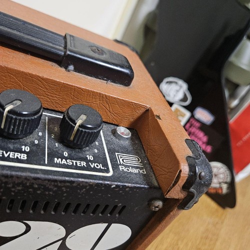 Roland Cube 20 Cube-20 Orange Transistor Guitar Amplifier Japan Import Vintage - Picture 9 of 24