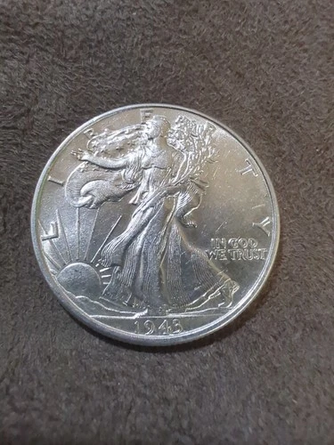 1943 P Walking Liberty Half Dollar - 90% Silver - AU