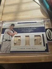 2017 PANINI - NATIONAL TREASURES BASEBALL Eddie Mathews LT-EM /25 Bat Barrels