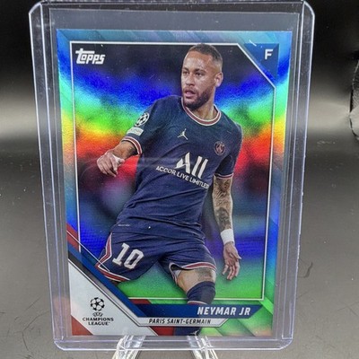 Topps 2021-22 UEFA Champions League Neymar Jr PSG #150 Aqua Foil /299