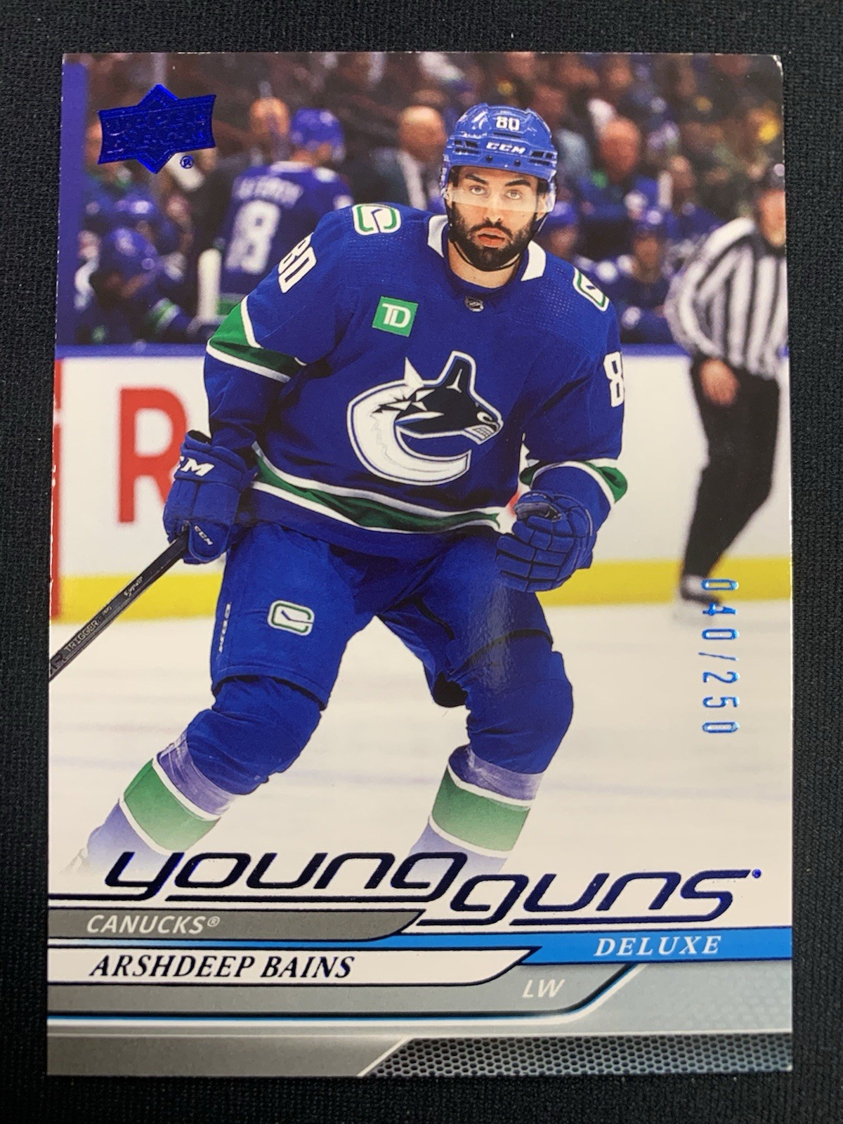 2024-25 UPPER DECK SERIES 1 YOUNG GUNS DELUXE ARSHDEEP BAINS 040/250 #231