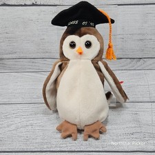 1997 WISE the Owl Ty Beanie Baby w/ Tags | Retired | Tag Errors