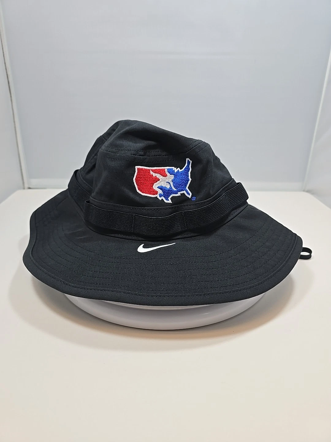 SIZE S/M USA Wrestling Nike Bucket Hat w/ Drawstring DH2415-010 Black