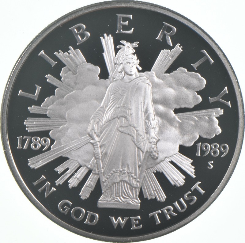 1989-S Proof Congressional Commemorative Silver Dollar $1 *7504