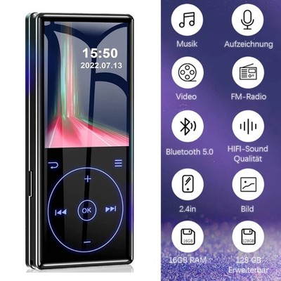 Bluetooth MP3 MP4 Musik Player LCD Display HiFi Bass Musik Spieler FM RadioAudio