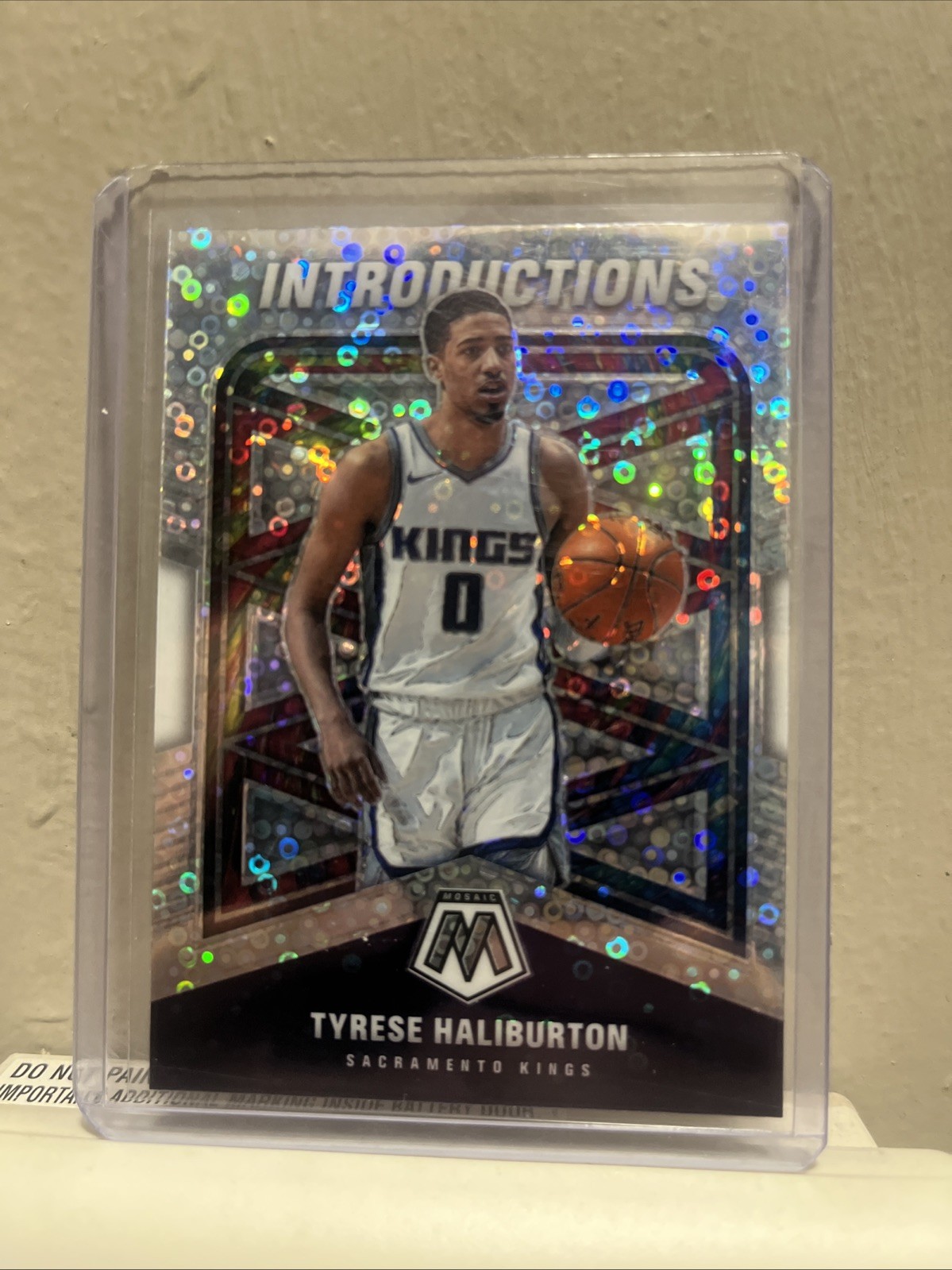 2020-21 Panini Mosaic Tyrese Haliburton Introductions Fast Break RC #1 Kings