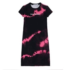 Calvin Klein Womens Acid Wash Dress Purple / Black