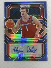 Ryan Daly 2021 Panini Prizm Auto Blue Autograph Saint Josephs Hawks #/149